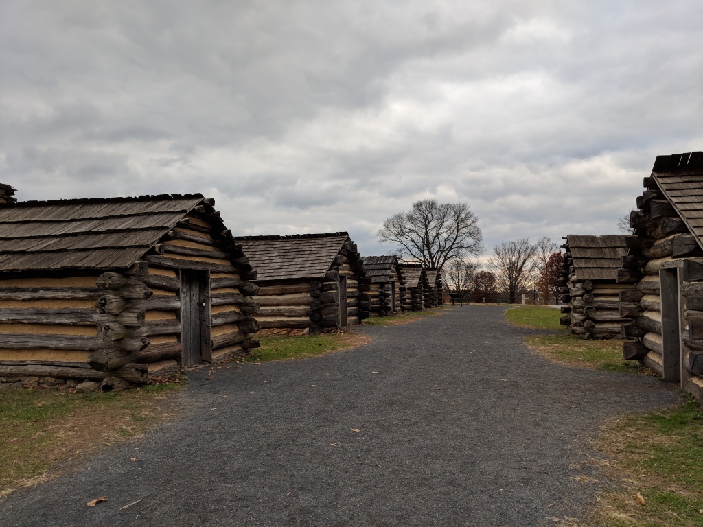 Reconstructed soldiers' huts, taken during my visit to the site in 2018
